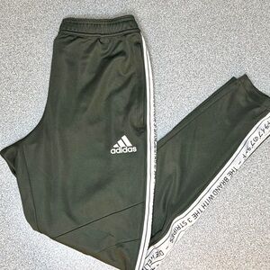Original adidas Black green with White Side Tape
